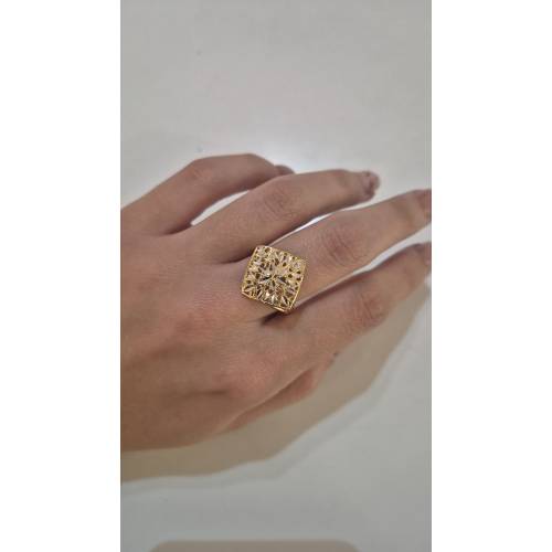 ANELLO Donna In ORO Bicolore 18...