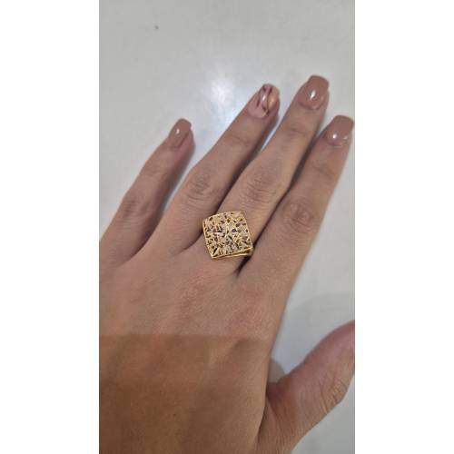 ANELLO Donna In ORO Bicolore 18...