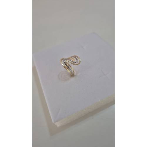 ANELLO Donna ORO Bicolore 18 Karati...