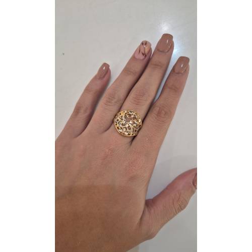 ANELLO Donna ORO Bicolore 18 Karati...