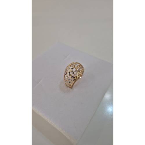 ANELLO Donna ORO Bicolore 18 Karati...