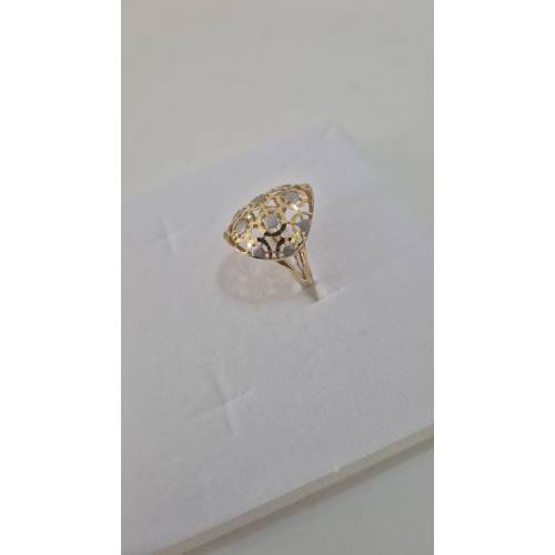 ANELLO Donna ORO Bicolore 18 Karati...