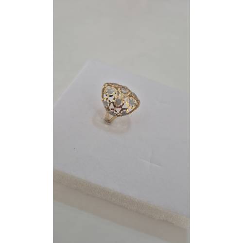 ANELLO Donna ORO Bicolore 18 Karati...