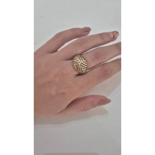 ANELLO Donna In ORO Bicolore 18...