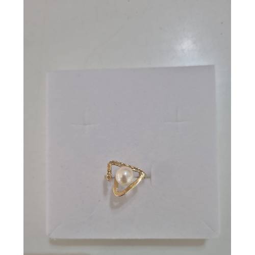 ANELLO Con PERLA Bianca Di Acqua...