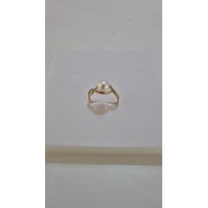 ANELLO Con PERLA Bianca Di...