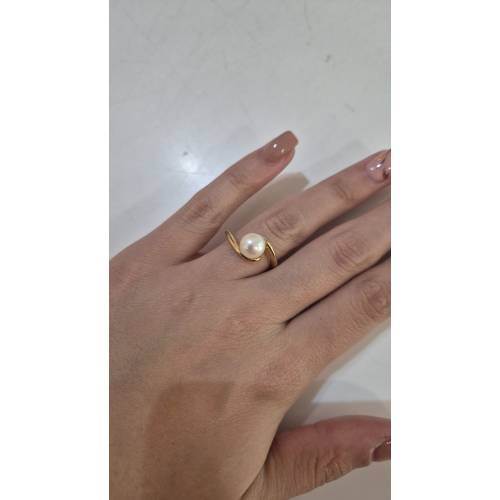 ANELLO Intreccio Donna Con PERLA...