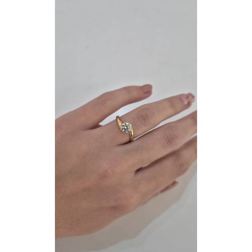 ANELLO Donna ORO GIALLO 18 Karati...