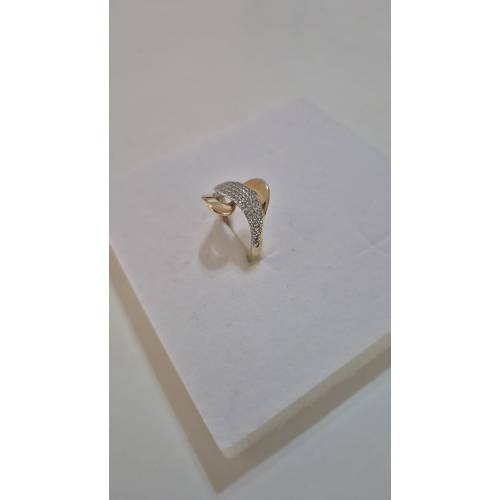 ANELLO A Fascione Con Zirconi Donna...