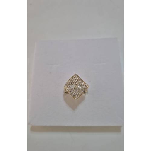 ANELLO Con Zirconi Bianchi Tondi...