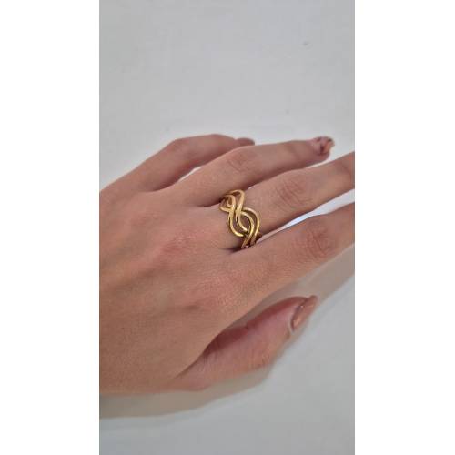 ANELLO A Fascia Da Donna In ORO...