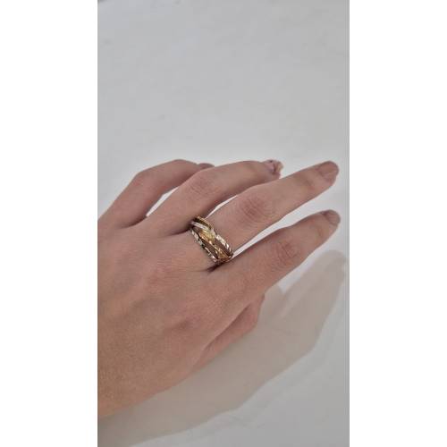 ANELLO Donna ORO Bicolore 18 Karati...