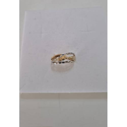 ANELLO Donna ORO Bicolore 18 Karati...