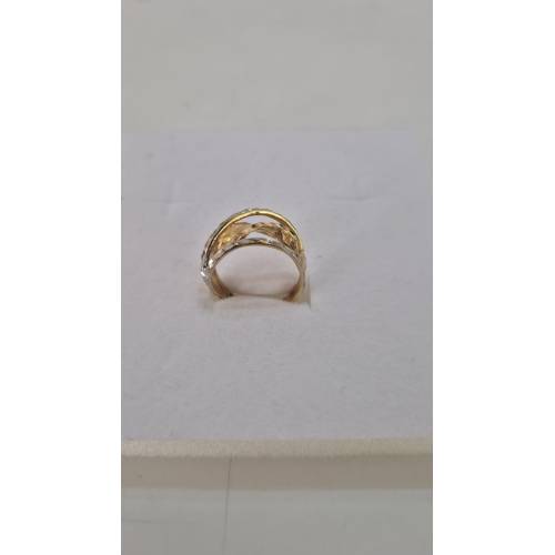ANELLO Donna ORO Bicolore 18 Karati...