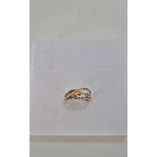 ANELLO Donna ORO Bicolore 18 Karati...