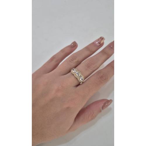 ANELLO Modello TRILOGY Donna In ORO...