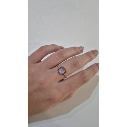 ANELLO Donna ORO ROSA 18 Karati 750%...