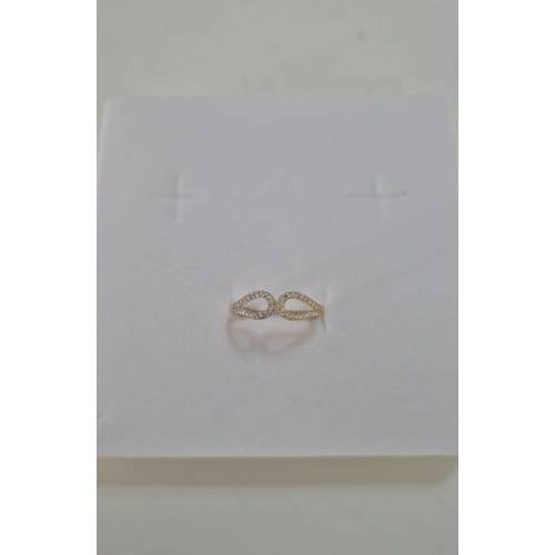 ANELLO Donna Con Zirconi Bianchi In...