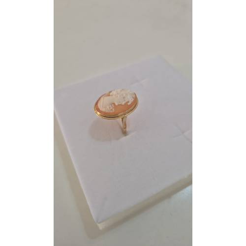 ANELLO Da Donna Cammeo Ovale Di...