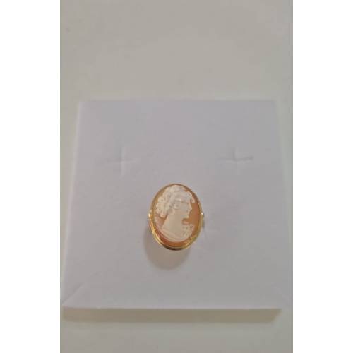 ANELLO Da Donna Cammeo Ovale Di...