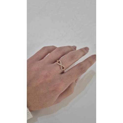ANELLO Da Donna INFINITO Centrale In...