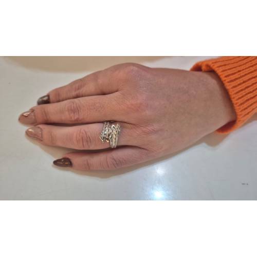 ANELLO A Fascia Da Donna In ORO...