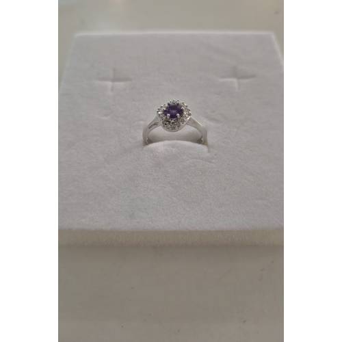 ANELLO Donna ORO BIANCO 18 Karati...