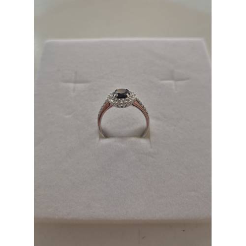 ANELLO Donna In ORO BIANCO 18 Karati...