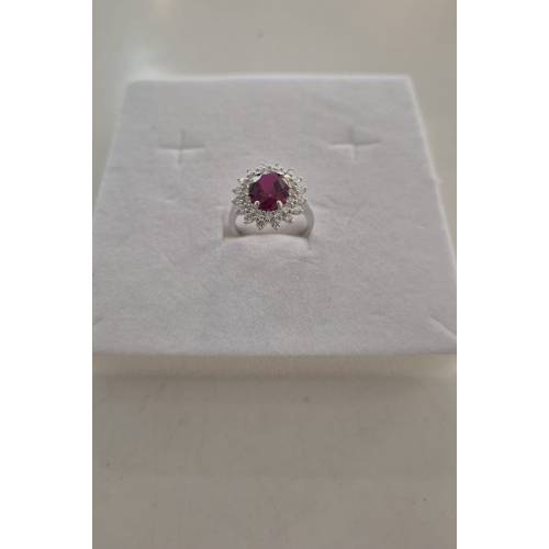 ANELLO Donna ORO BIANCO 18 Karati...