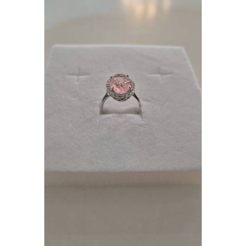 ANELLO Donna In ORO BIANCO 18 Karati...