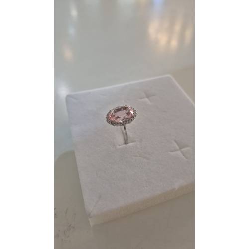 ANELLO Donna In ORO BIANCO 18 Karati...