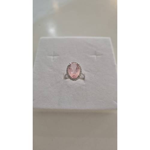 ANELLO Donna In ORO BIANCO 18 Karati...