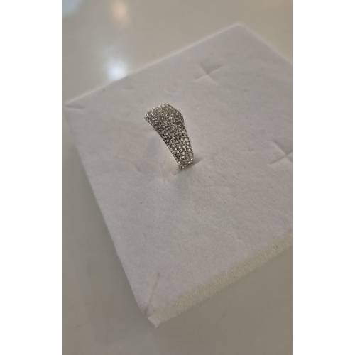 ANELLO Donna Fascia Pavè Con Zirconi...