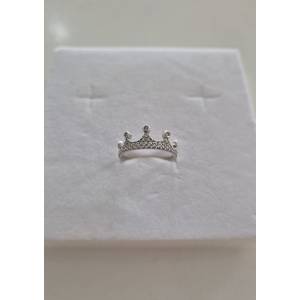 ANELLO Da Donna CORONA Pavè...