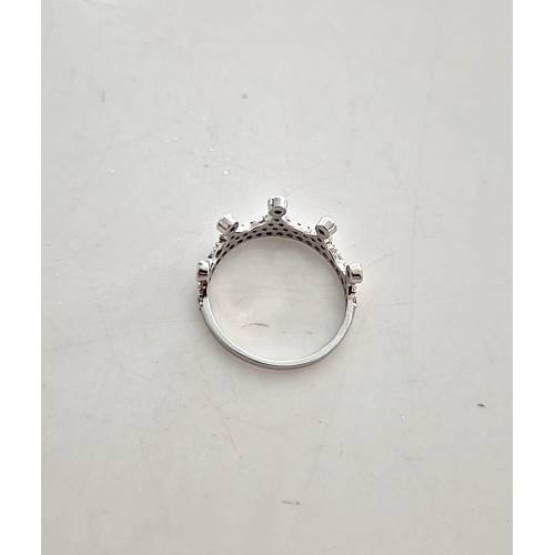 ANELLO Da Donna CORONA Pavè Zirconi...