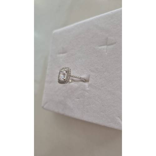 ANELLO Donna Pietra Centrale E...