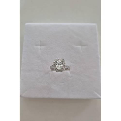 ANELLO Donna Pietra Centrale E...