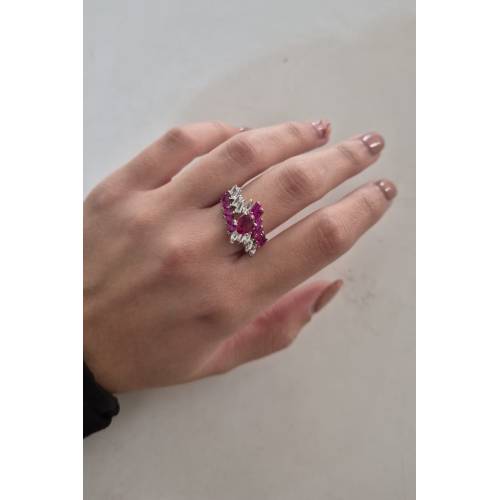 ANELLO Donna A Fascia Con Zirconi...