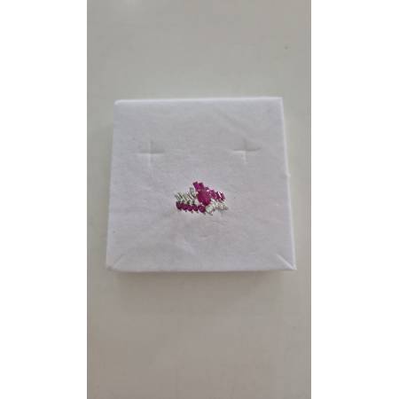 ANELLO Donna A Fascia Con Zirconi Bianchi E Rossi In ORO BIANCO 18 Karati 750%