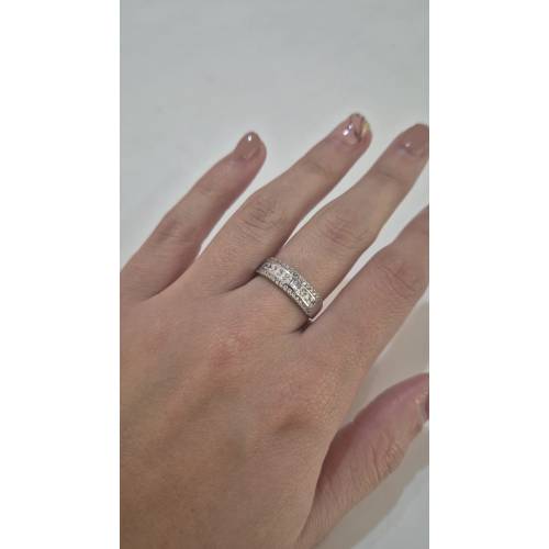 ANELLO Da Donna A Fascia Mezza...