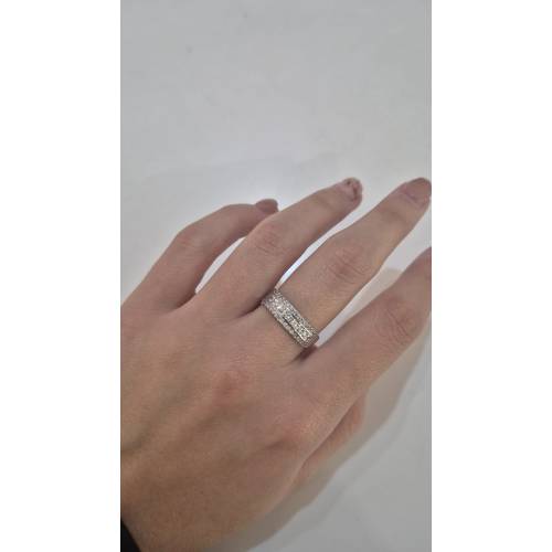 ANELLO Da Donna A Fascia Mezza...