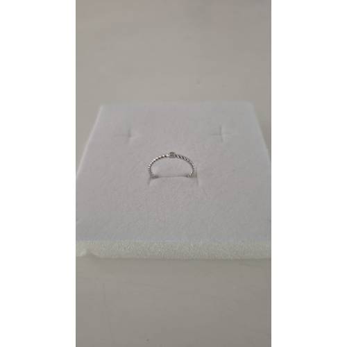 ANELLO Donna ORO BIANCO 18 Karati...