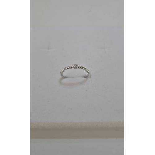ANELLO Donna ORO BIANCO 18 Karati...