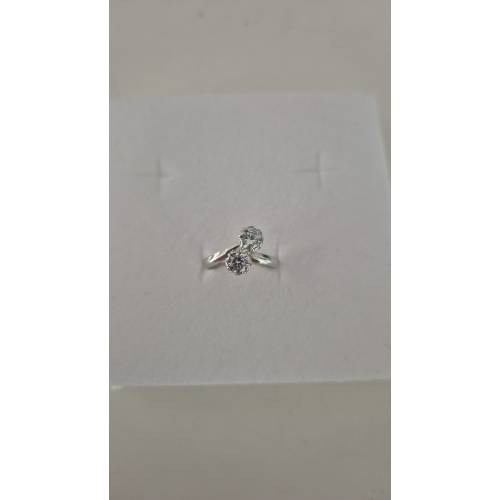 ANELLO Donna ORO BIANCO 18 Karati...