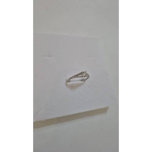 ANELLO Donna Solitario ORO BIANCO 18...