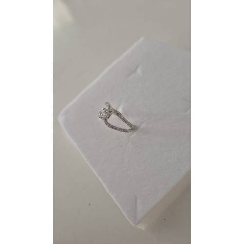 ANELLO Donna Fascia In ORO BIANCO 18...