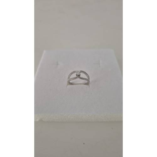 ANELLO Donna Fascia In ORO BIANCO 18...