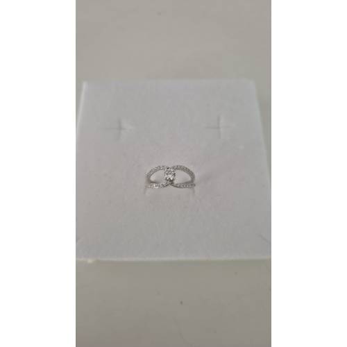 ANELLO Donna Fascia In ORO BIANCO 18...