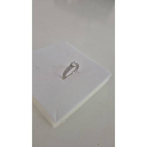 ANELLO Donna Fascia Di Pavè Pietra...