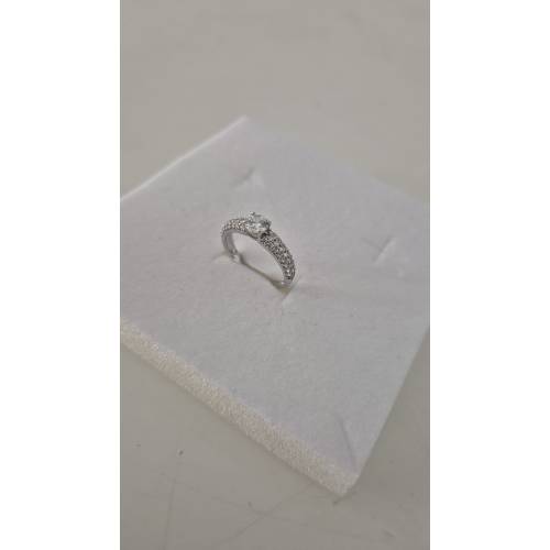 ANELLO Donna Fascia Di Pavè Pietra...